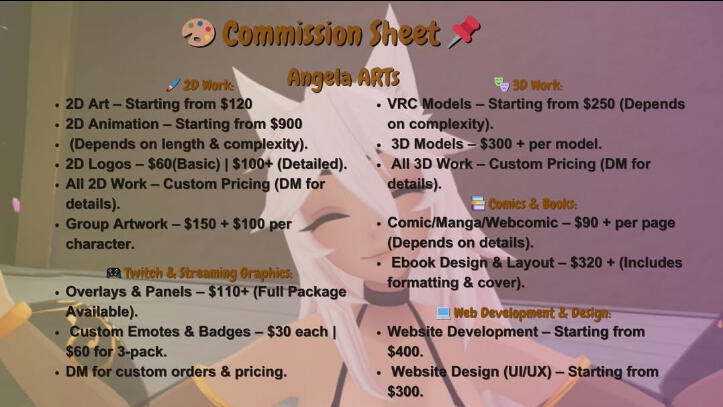 Commission Sheet